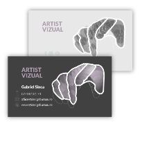 model gratuit carti vizita artist vizual